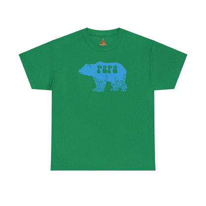 Floral Papa Bear T-Shirt, Daddy Tee, Father's Day Gift, Family Matching Shirt, Dad Birthday Present