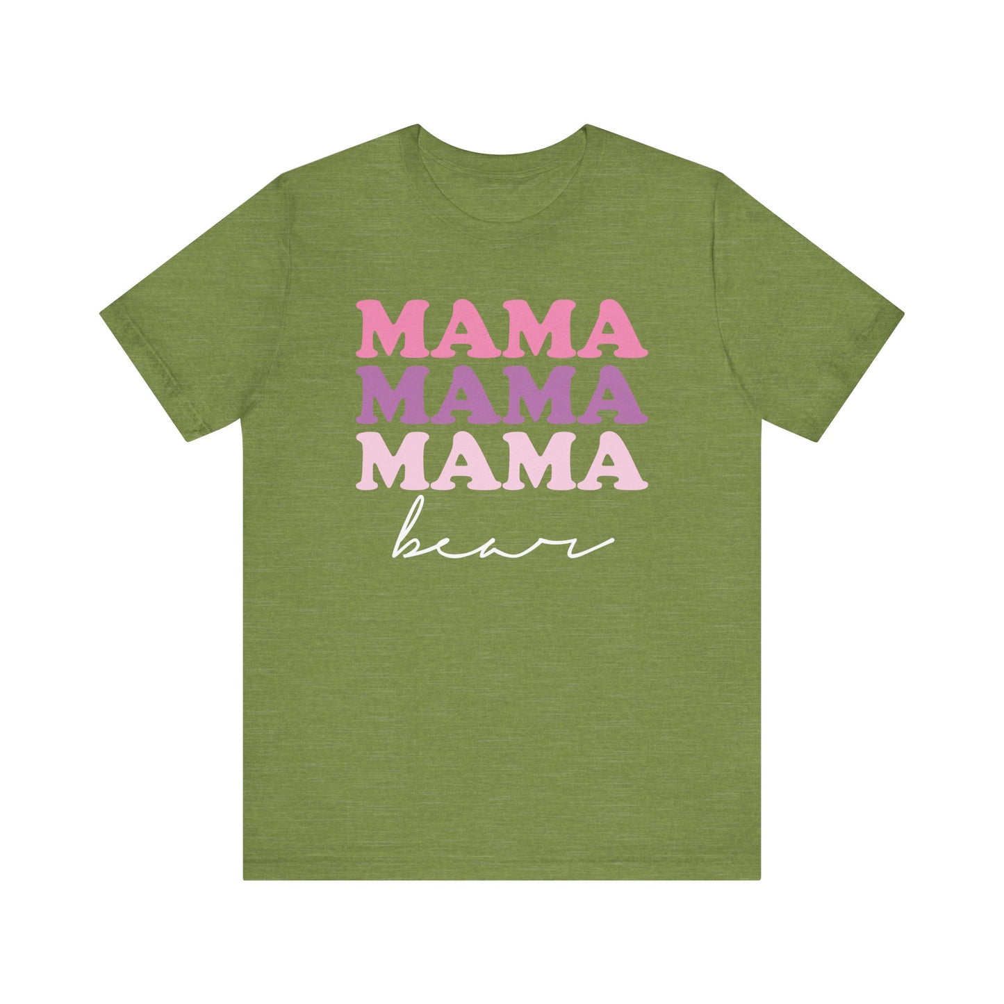 Mama Bear Womens Jersey T-Shirt, Mom Gift, Mother's Day Tee, Family Shirt, Bella Canvas Top