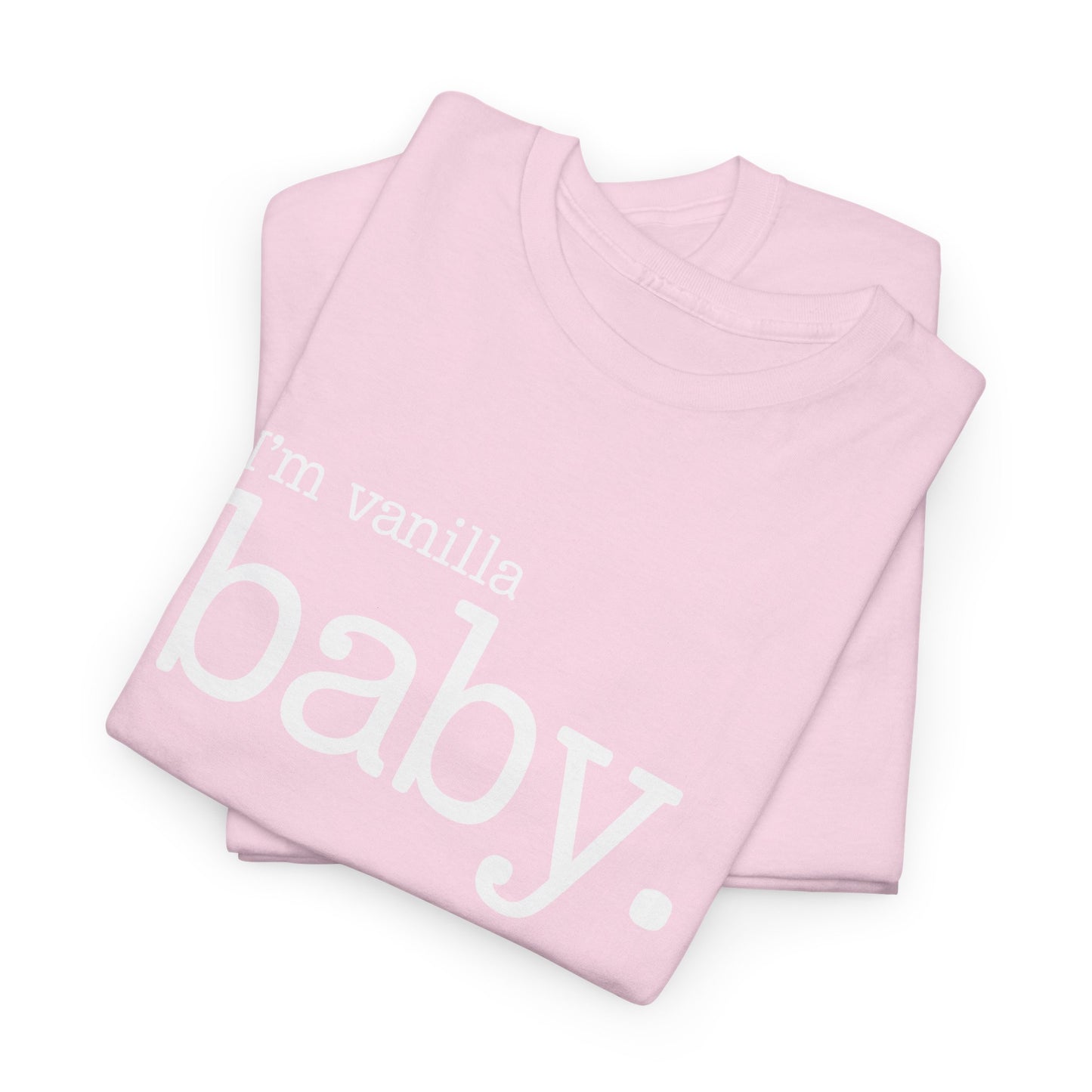 Vanilla Baby Unisex Heavy Cotton Tee, I'm Vanilla Shirt, Gender Neutral Toddler Tshirt, Neutral Baby Clothes, Soft Cotton