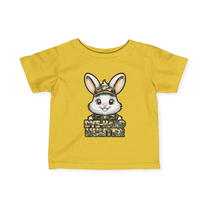 Dye-Hard Hunter Infant Tee - Cute Bunny T-Shirt for Little Outdoorsy Kids