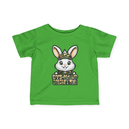 Dye-Hard Hunter Infant Tee - Cute Bunny T-Shirt for Little Outdoorsy Kids