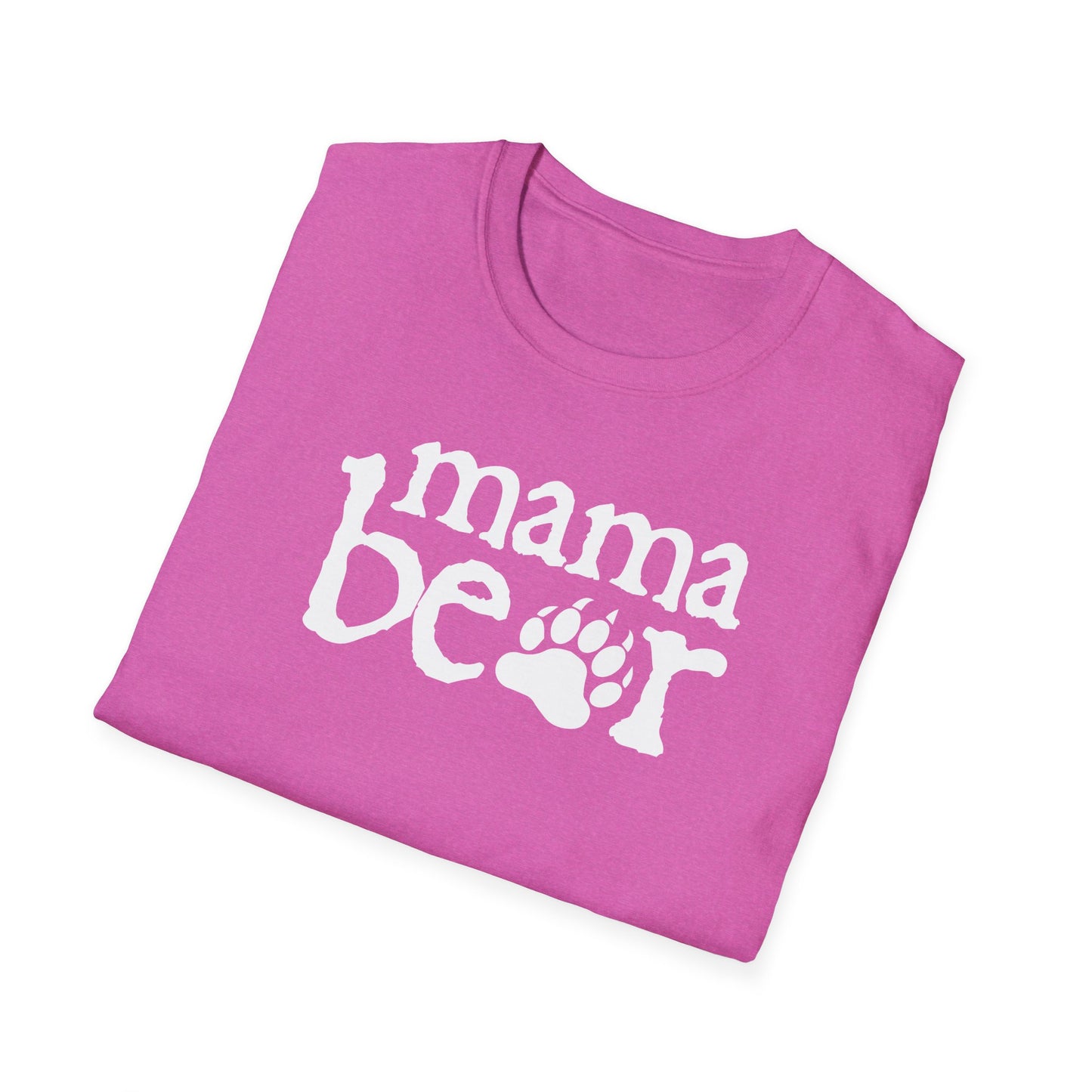 Womens Mama Bear T-Shirt Cute Funny Best Mom of Boys Girls Cool Mother Tee