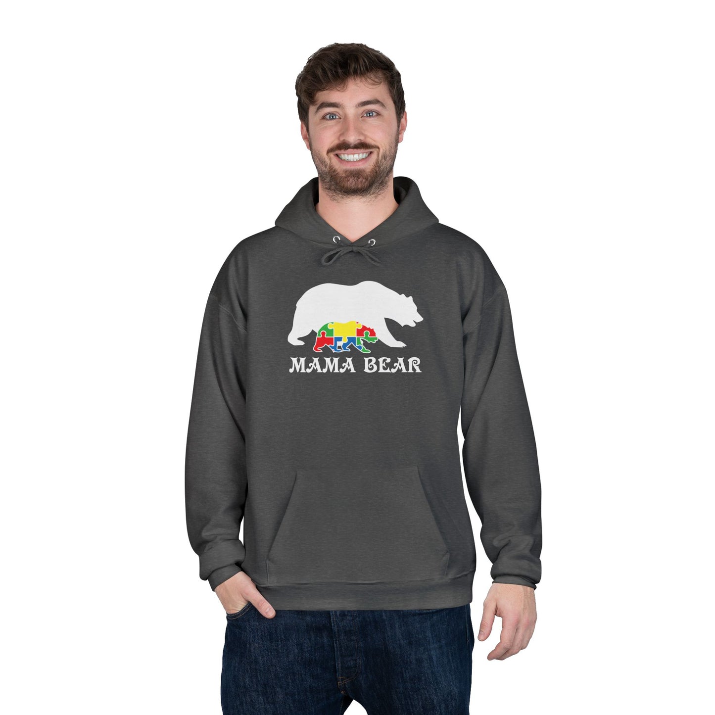 Autism Mama Bear - Pullover Hoodie Sweatshirt