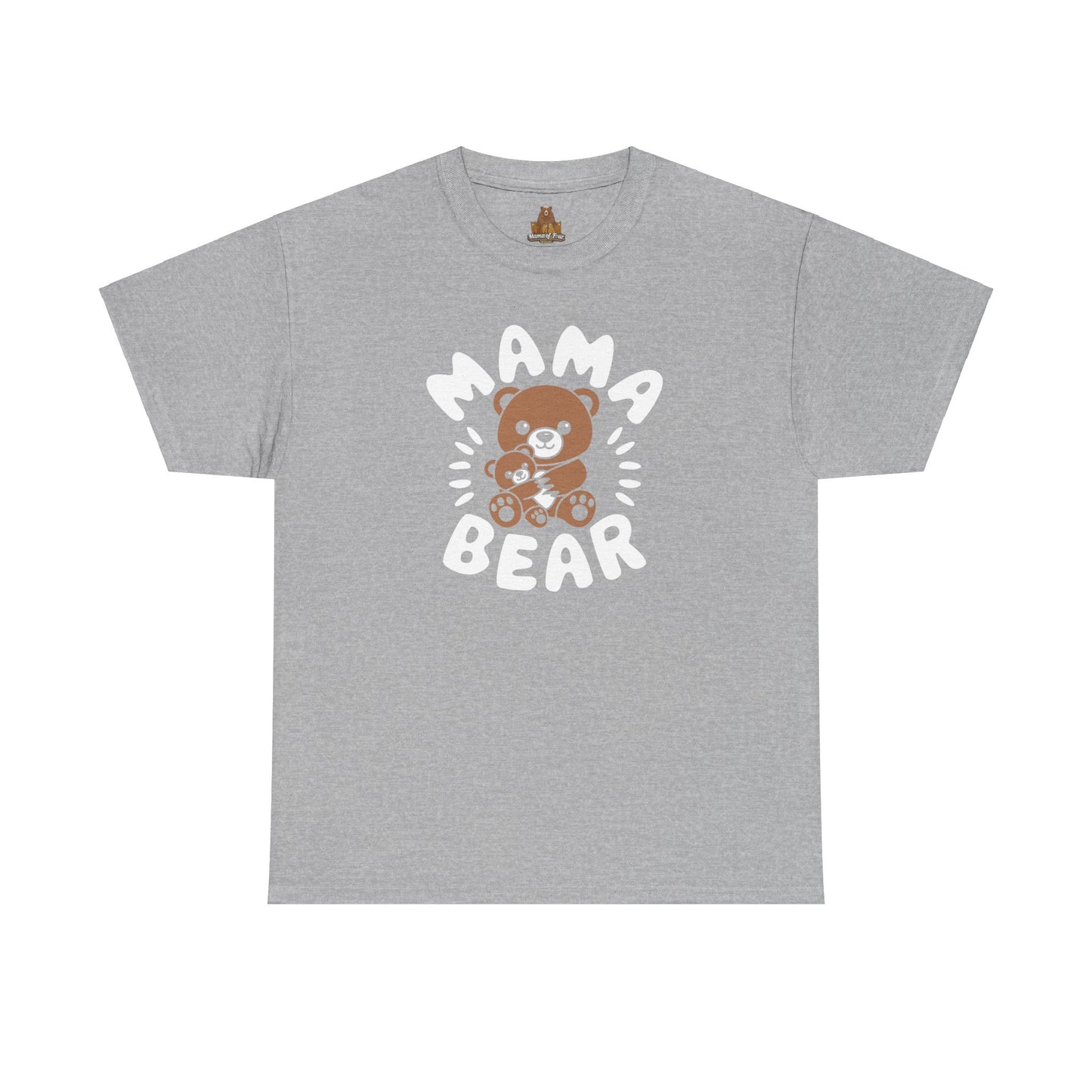 Mama Bear with a Cute Teddy Bear - T-Shirt, Mom Gift, Mother's Day Shirt, Family Apparel, Cute Tee