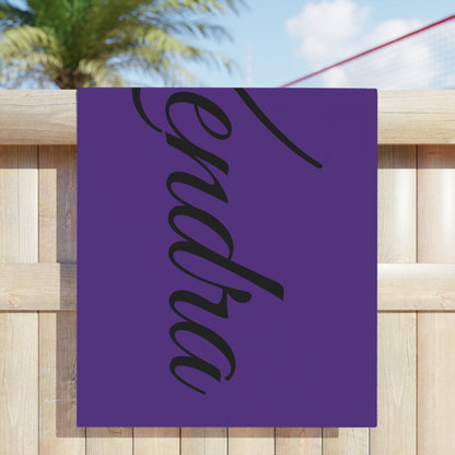 Personalized Love Heart Beach Towels - Kendra
