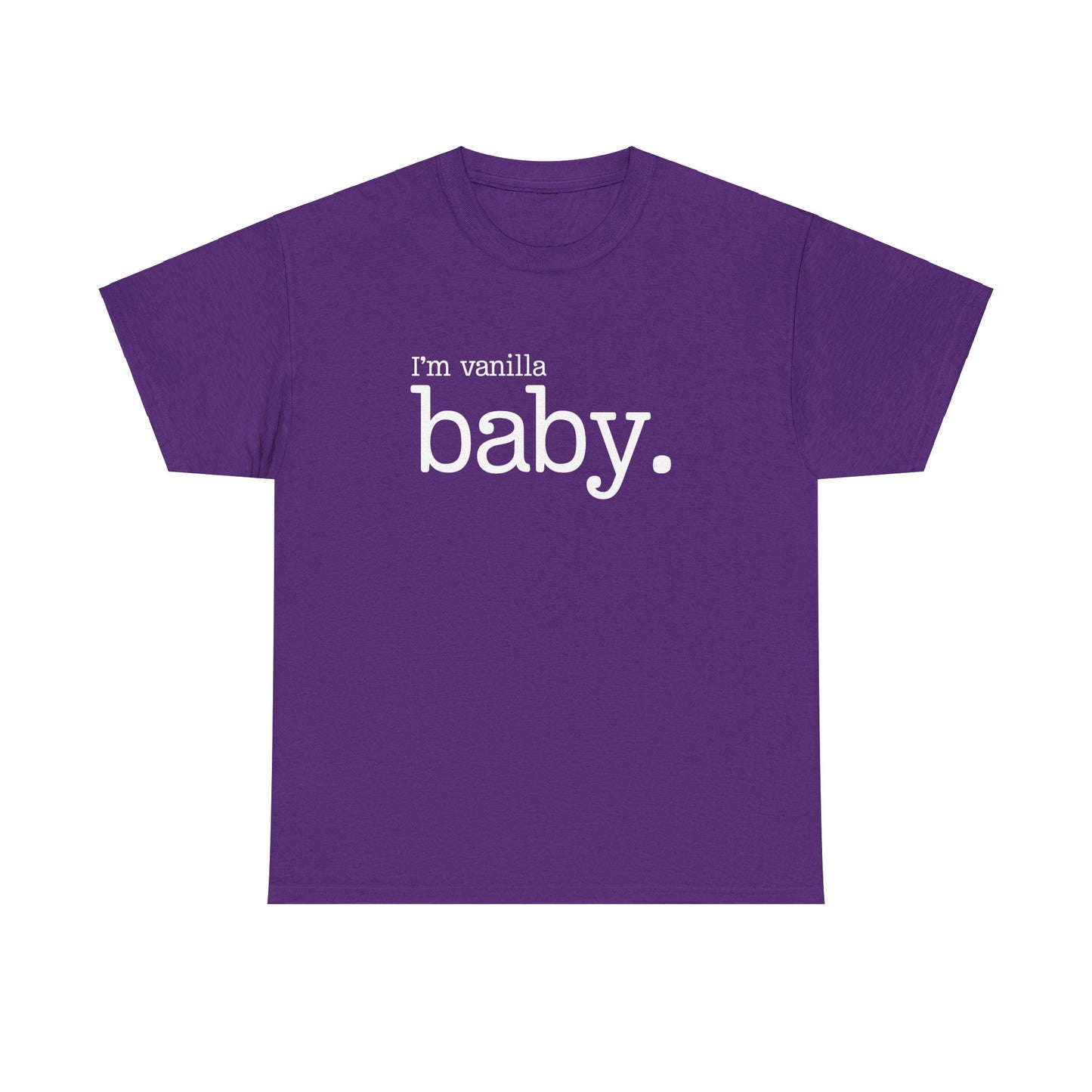 Vanilla Baby Unisex Heavy Cotton Tee, I'm Vanilla Shirt, Gender Neutral Toddler Tshirt, Neutral Baby Clothes, Soft Cotton