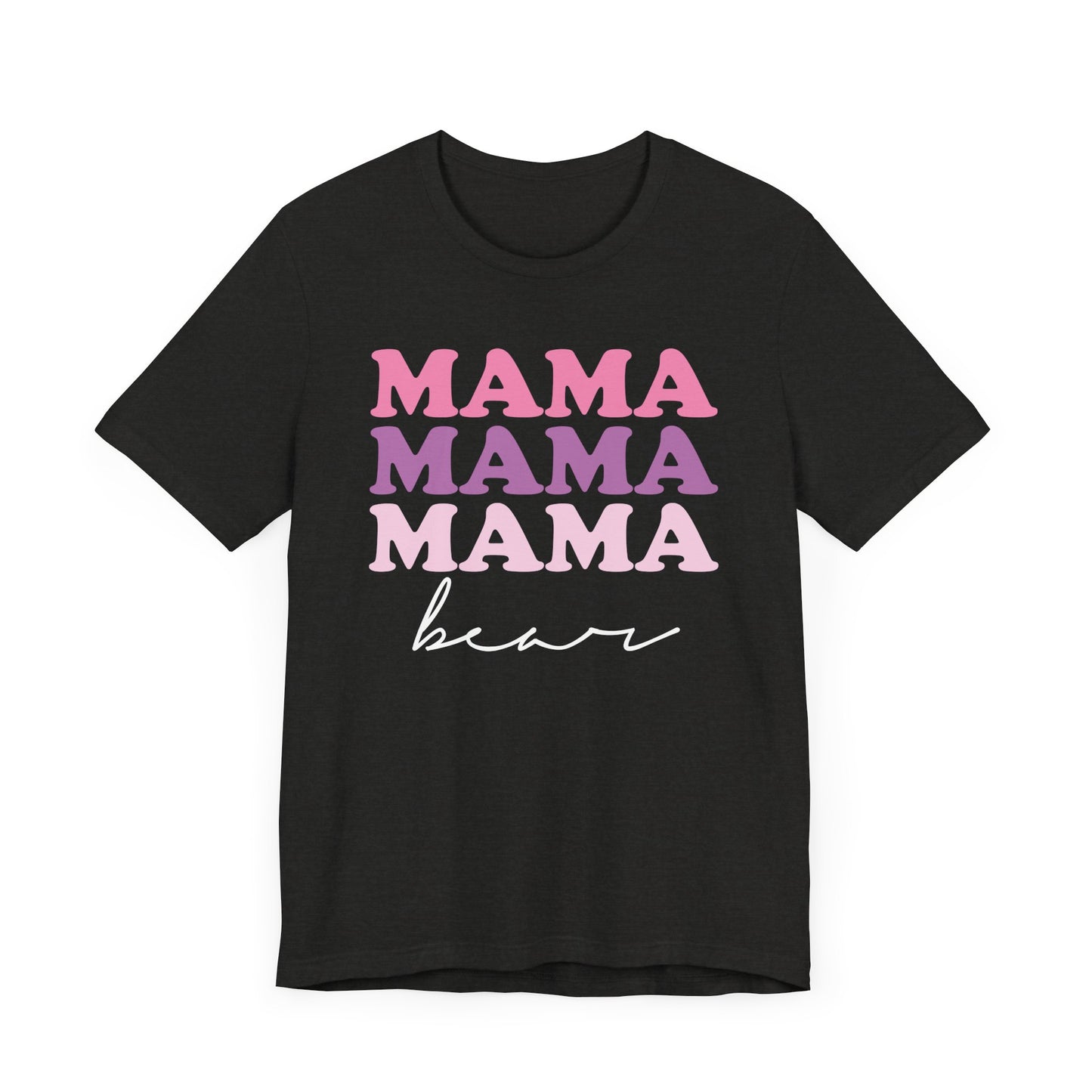 Mama Bear Womens Jersey T-Shirt, Mom Gift, Mother's Day Tee, Family Shirt, Bella Canvas Top