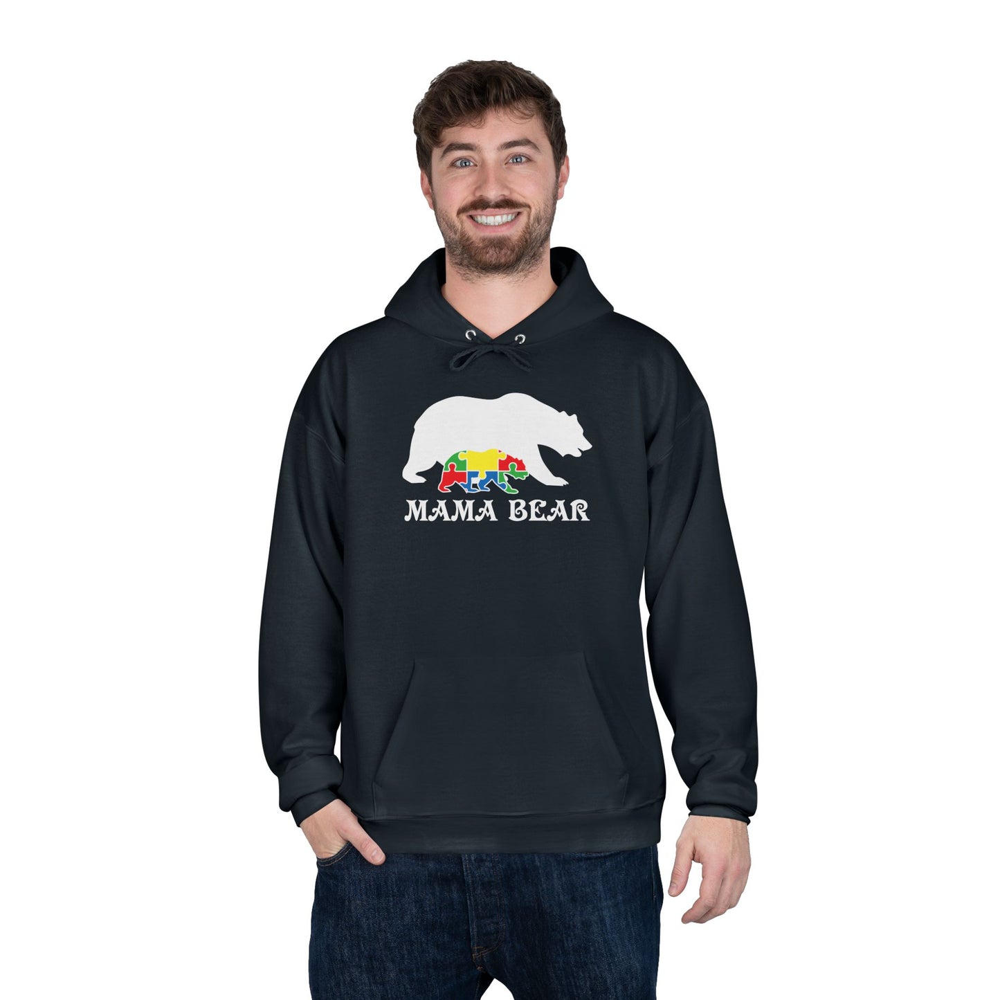 Autism Mama Bear - Pullover Hoodie Sweatshirt