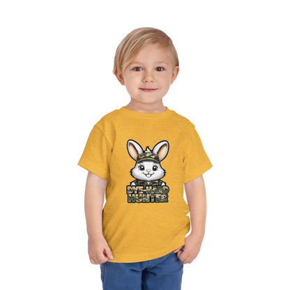 Dye-Hard Hunter Toddler Tee - Fun Camo Bunny Shirt for Kids