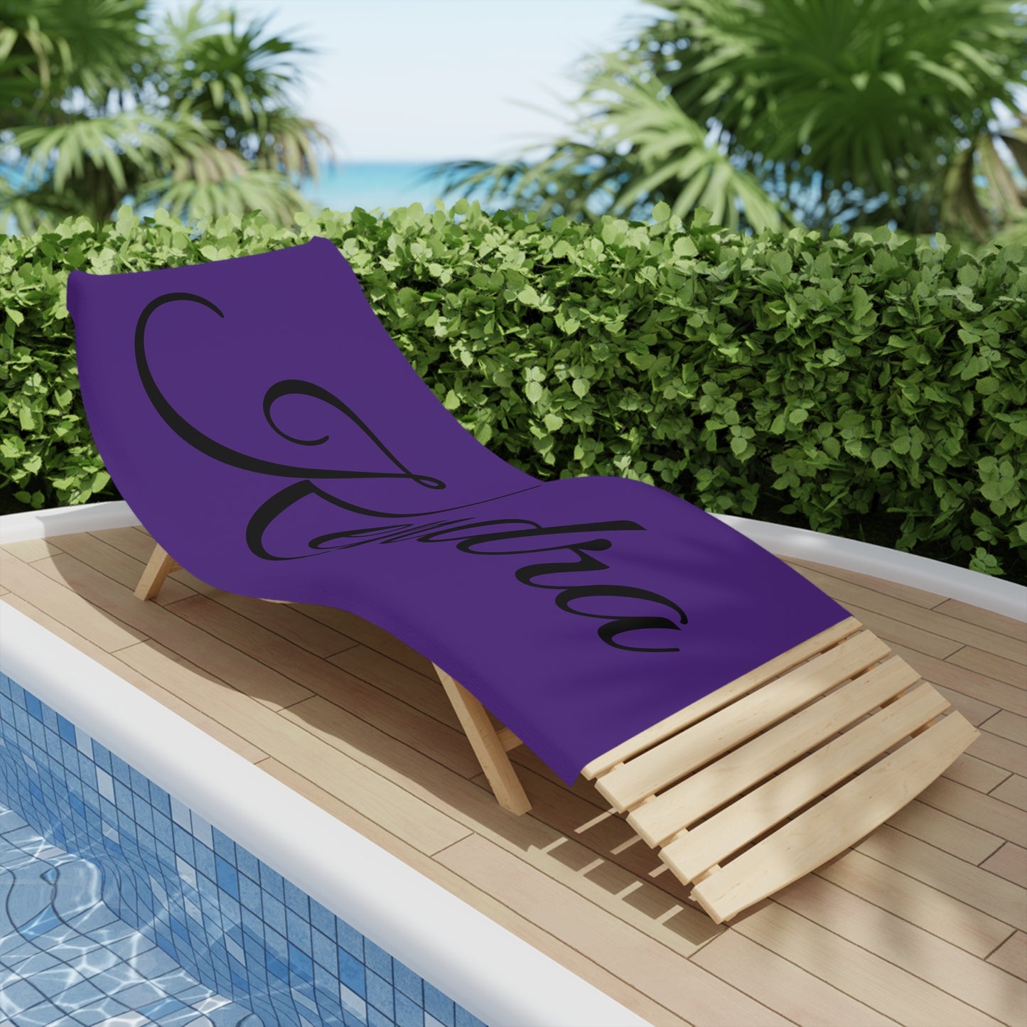Personalized Love Heart Beach Towels - Kendra