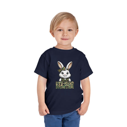Toddler Camo Bunny Tee - 'Die-Hard Hunter' Short Sleeve Shirt