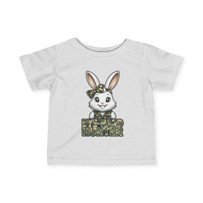 Dye-Hard Girl Hunter Infant Tee - Cute Bunny T-Shirt for Little Outdoorsy Kids
