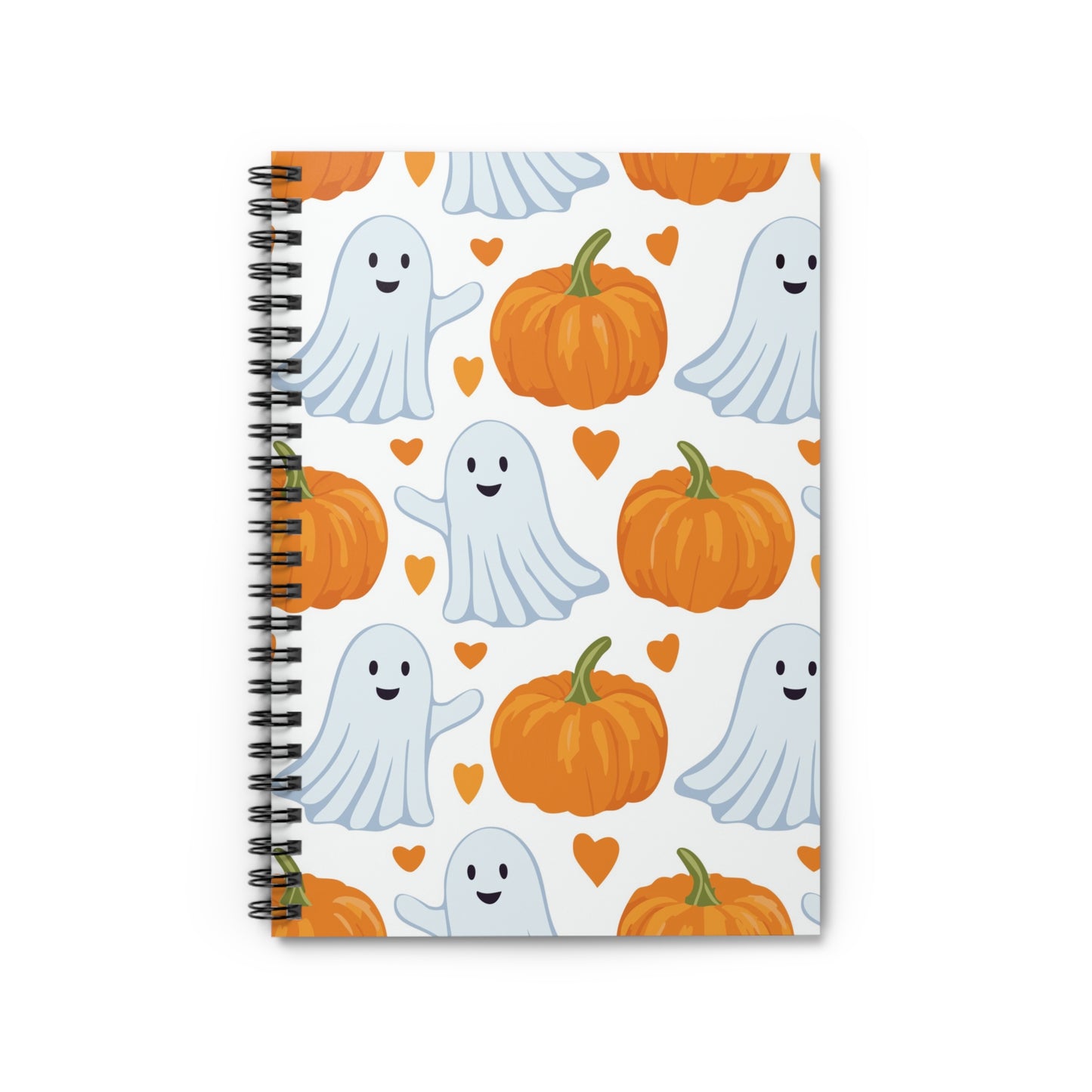 Ghose and Pumpkins Spiral Notebook - Ruled Line