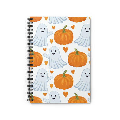 Ghose and Pumpkins Spiral Notebook - Ruled Line