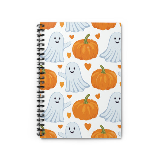 Ghose and Pumpkins Spiral Notebook - Ruled Line