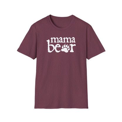 Womens Mama Bear T-Shirt Cute Funny Best Mom of Boys Girls Cool Mother Tee