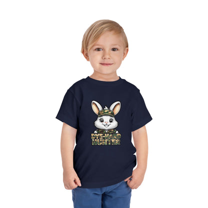 Dye-Hard Hunter Toddler Tee - Fun Camo Bunny Shirt for Kids