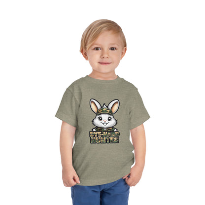 Dye-Hard Hunter Toddler Tee - Fun Camo Bunny Shirt for Kids