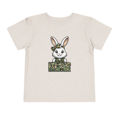 Toddler Camo Bunny Tee - 'Die-Hard Hunter' Short Sleeve Shirt