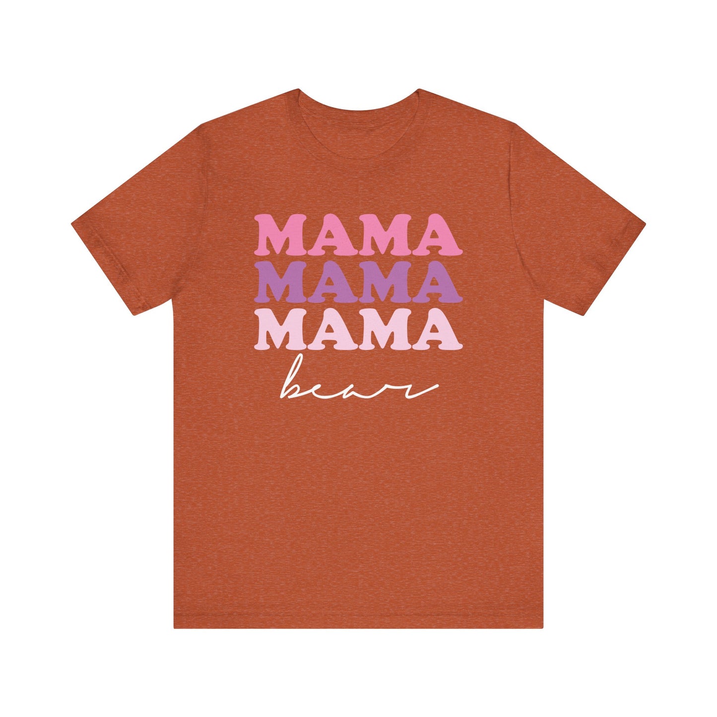 Mama Bear Womens Jersey T-Shirt, Mom Gift, Mother's Day Tee, Family Shirt, Bella Canvas Top