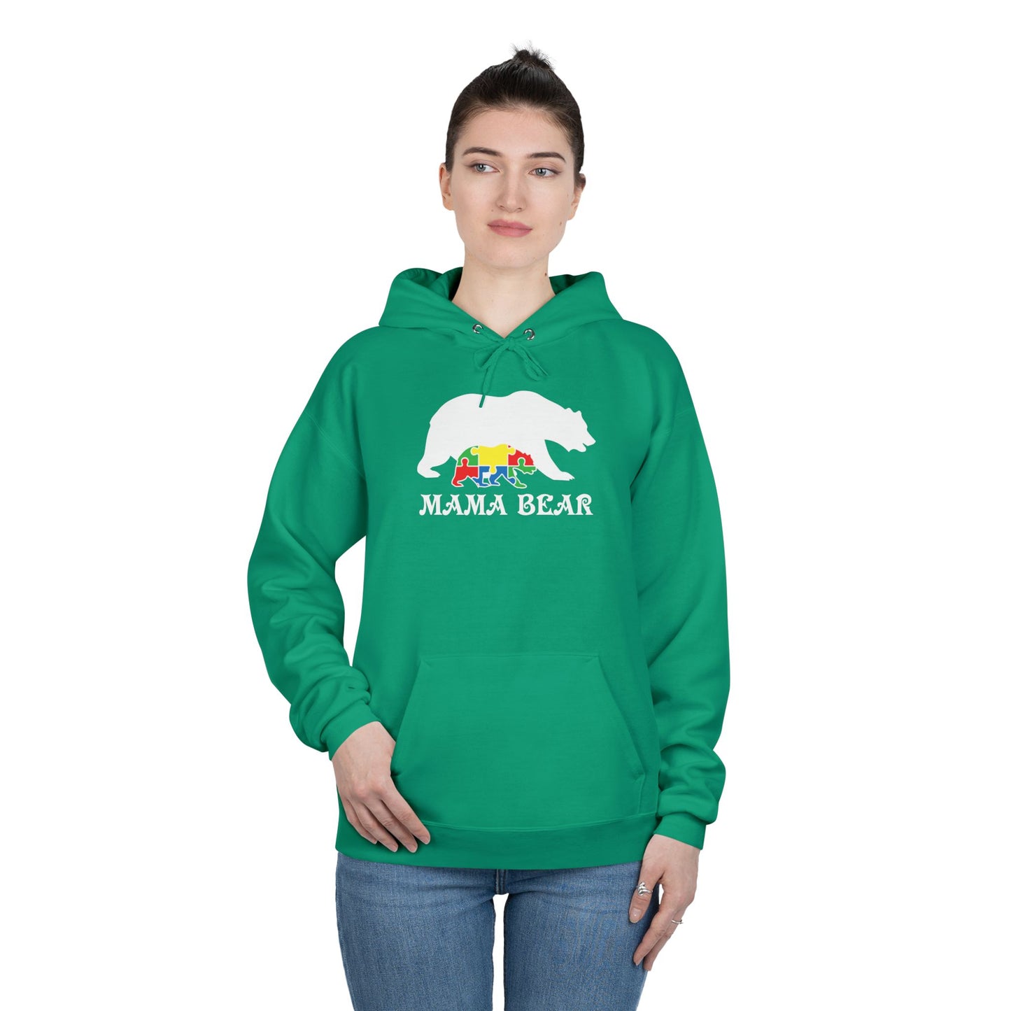 Autism Mama Bear - Pullover Hoodie Sweatshirt