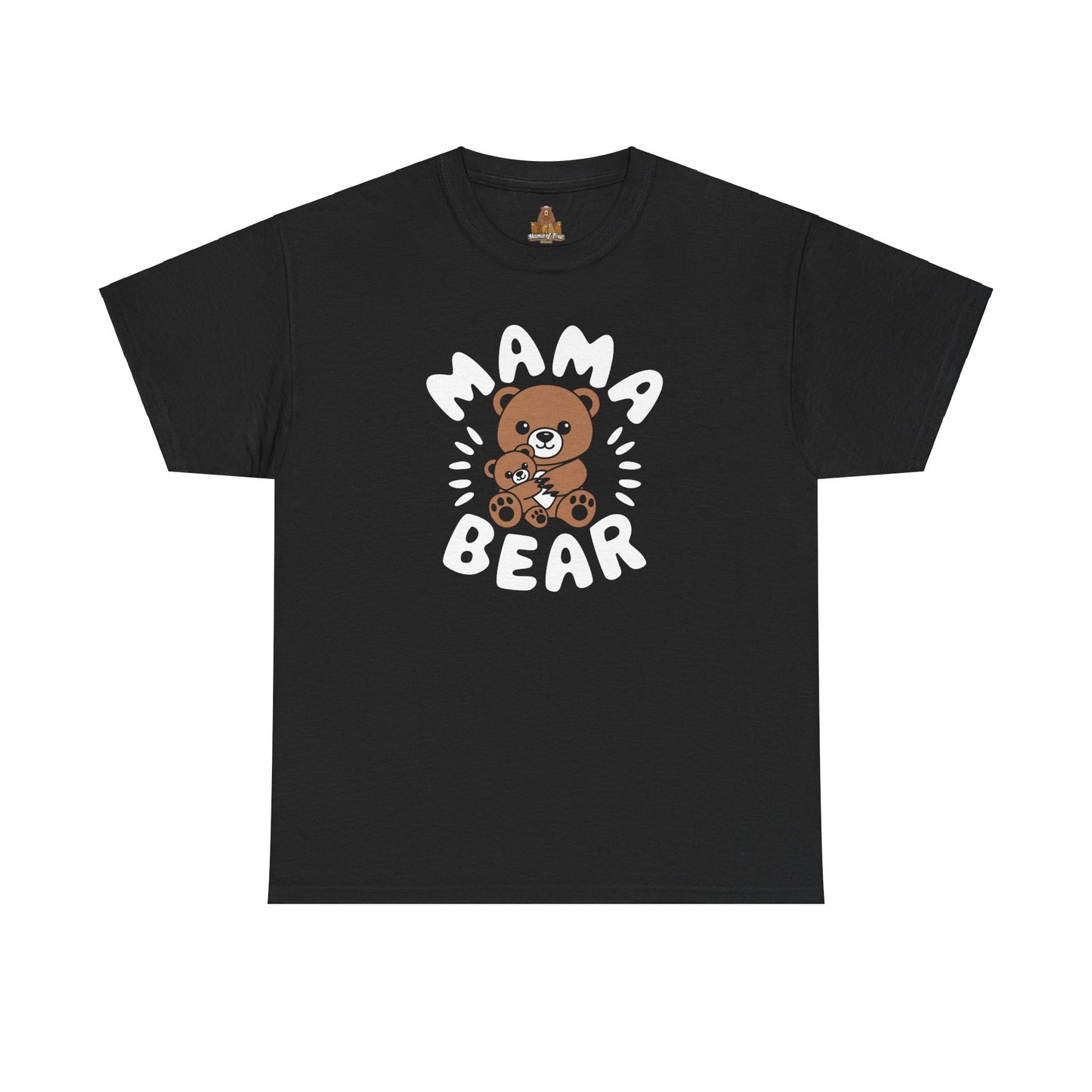 Mama Bear with a Cute Teddy Bear - T-Shirt, Mom Gift, Mother's Day Shirt, Family Apparel, Cute Tee