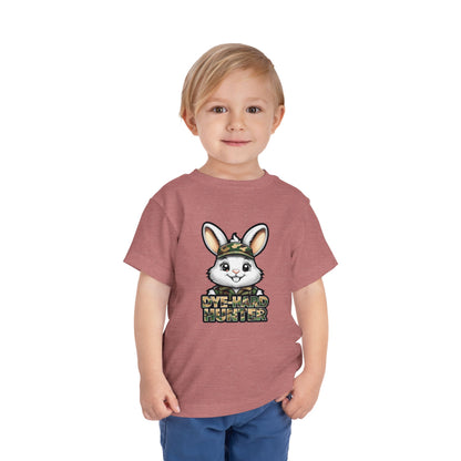Dye-Hard Hunter Toddler Tee - Fun Camo Bunny Shirt for Kids