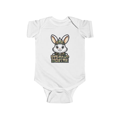 Dye Hard Hunter - Cute Baby Bodysuit - "Die Hard Hunter" Bunny Design