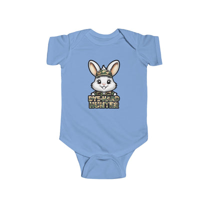 Dye Hard Hunter - Cute Baby Bodysuit - "Die Hard Hunter" Bunny Design