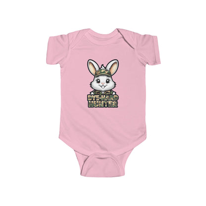Dye Hard Hunter - Cute Baby Bodysuit - "Die Hard Hunter" Bunny Design