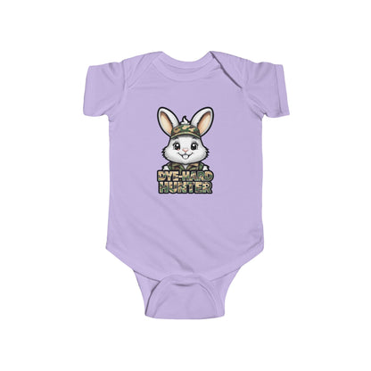 Dye Hard Hunter - Cute Baby Bodysuit - "Die Hard Hunter" Bunny Design