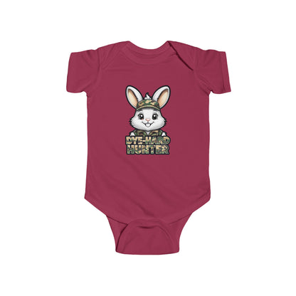 Dye Hard Hunter - Cute Baby Bodysuit - "Die Hard Hunter" Bunny Design