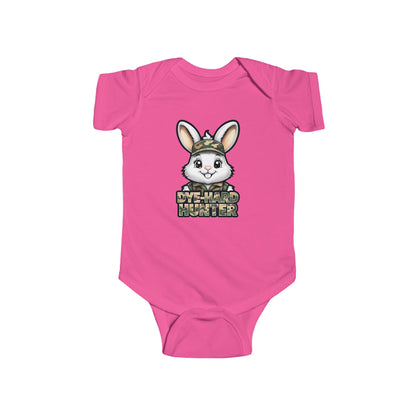 Dye Hard Hunter - Cute Baby Bodysuit - "Die Hard Hunter" Bunny Design