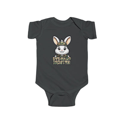Dye Hard Hunter - Cute Baby Bodysuit - "Die Hard Hunter" Bunny Design