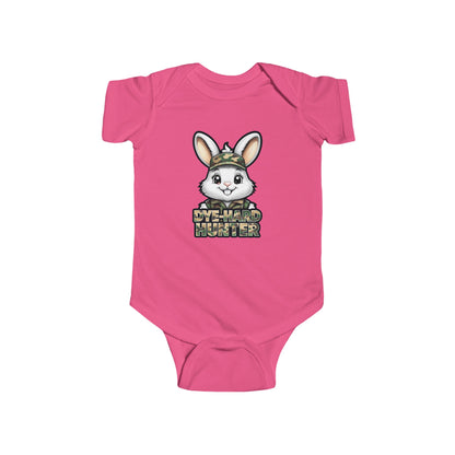 Dye Hard Hunter - Cute Baby Bodysuit - "Die Hard Hunter" Bunny Design