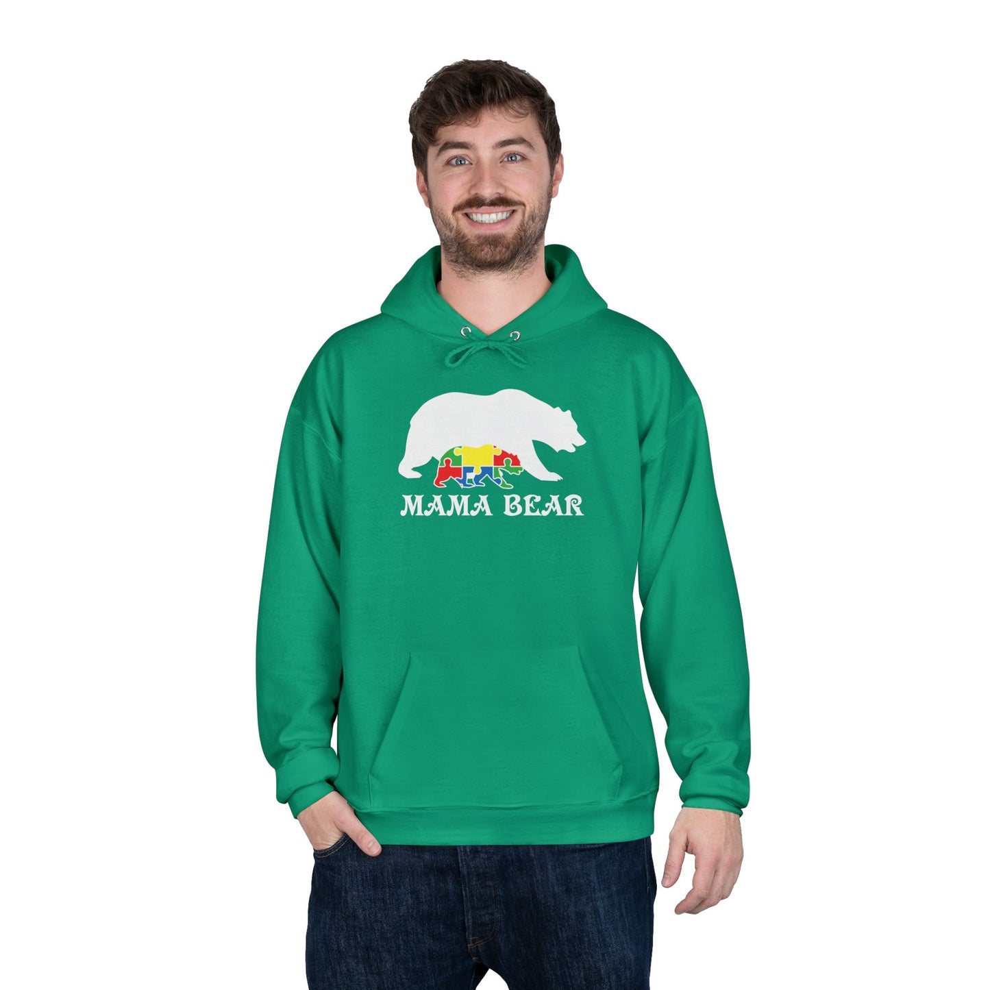 Autism Mama Bear - Pullover Hoodie Sweatshirt