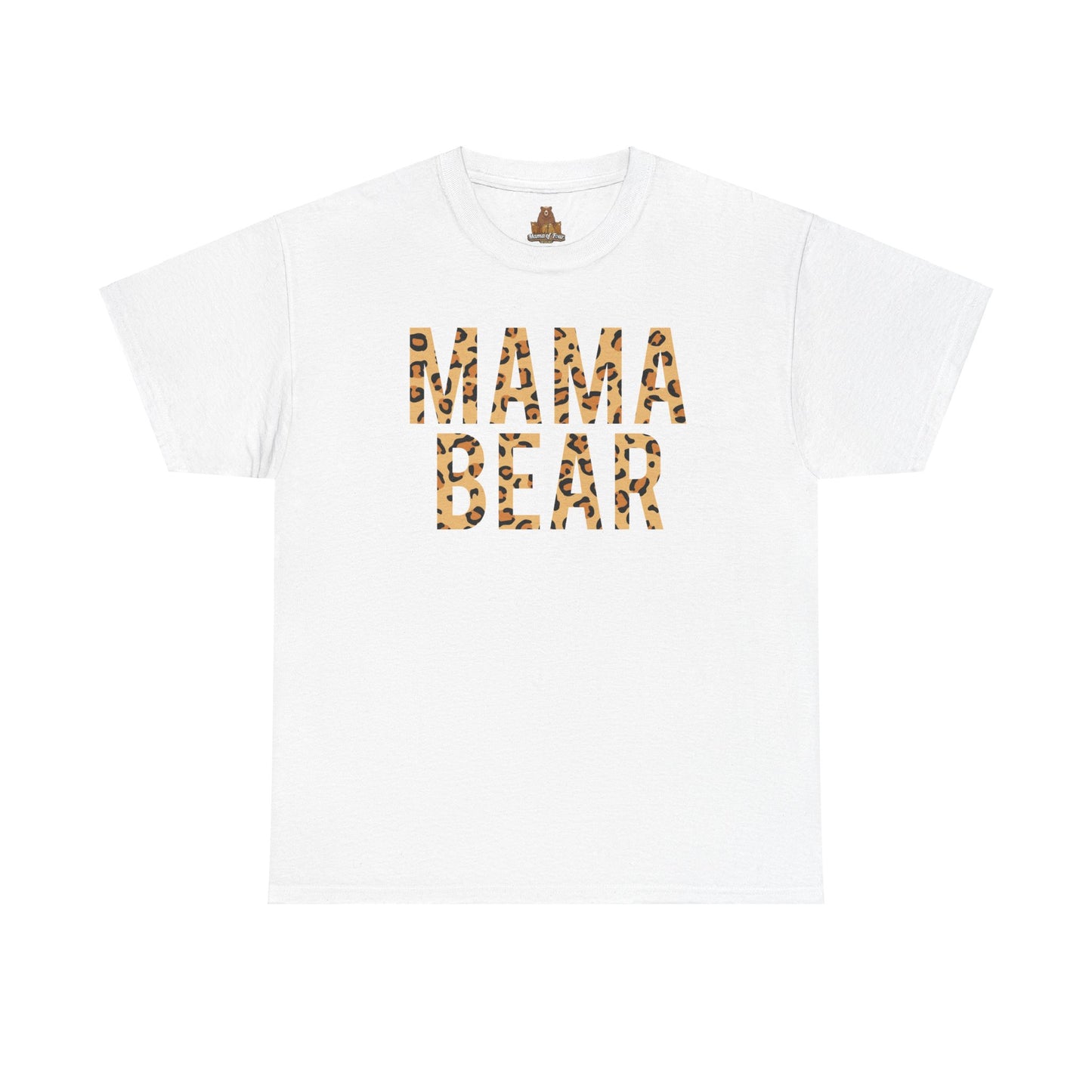 Animal Print Mama Bear T-Shirt, Bear Print Tee, Family Bear Shirt, Cute Animal Graphic Tee, Mother's Day Gift