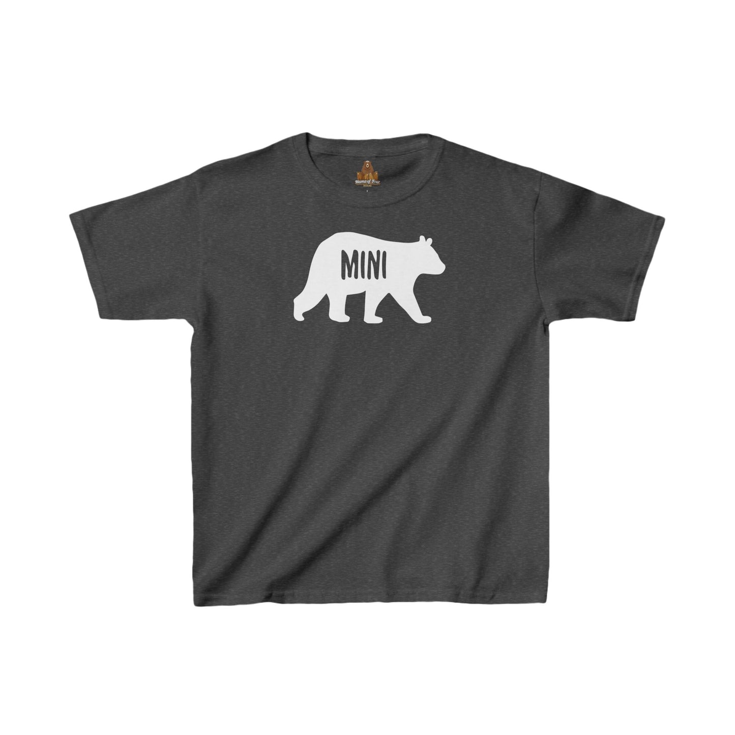 Mini Bear Kids Tshirt, Children's Tee, Cute Animal Shirt, Youth Clothing, Fun Graphic Top for Boys and Girls