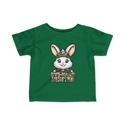 Dye-Hard Hunter Infant Tee - Cute Bunny T-Shirt for Little Outdoorsy Kids