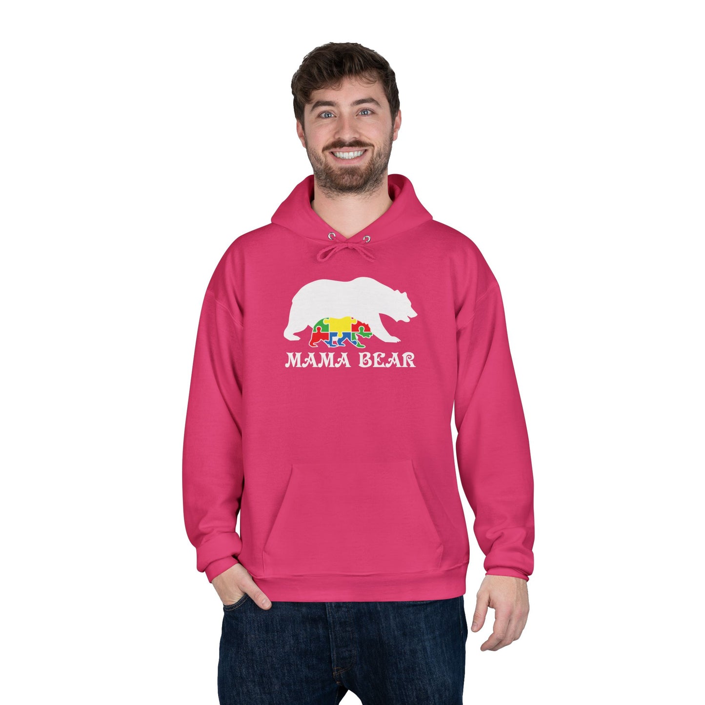 Autism Mama Bear - Pullover Hoodie Sweatshirt