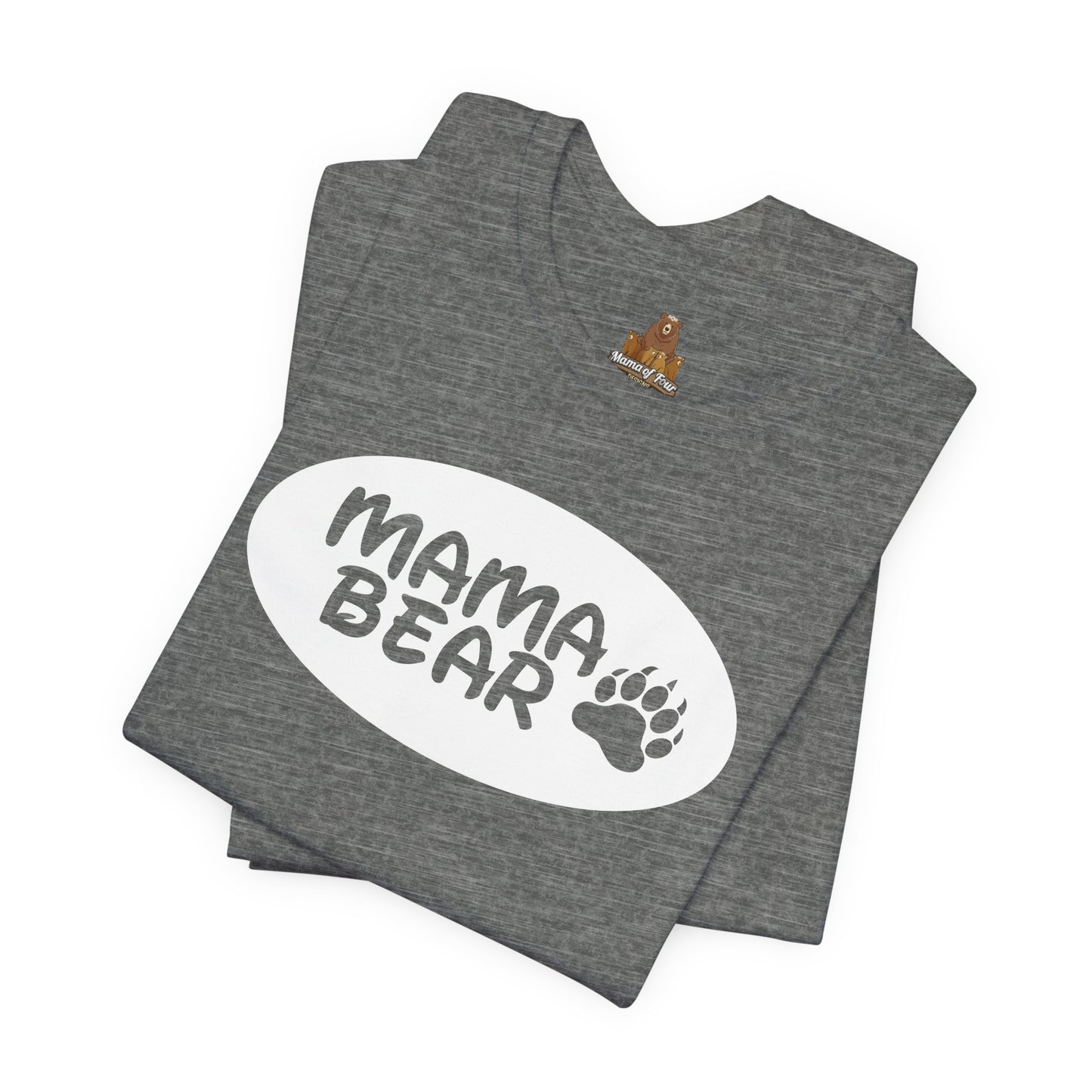 Mama Bear Womens T Shirt - Best Mom of Boys Girls Gift Tee, Cute Funny Graphic Tees