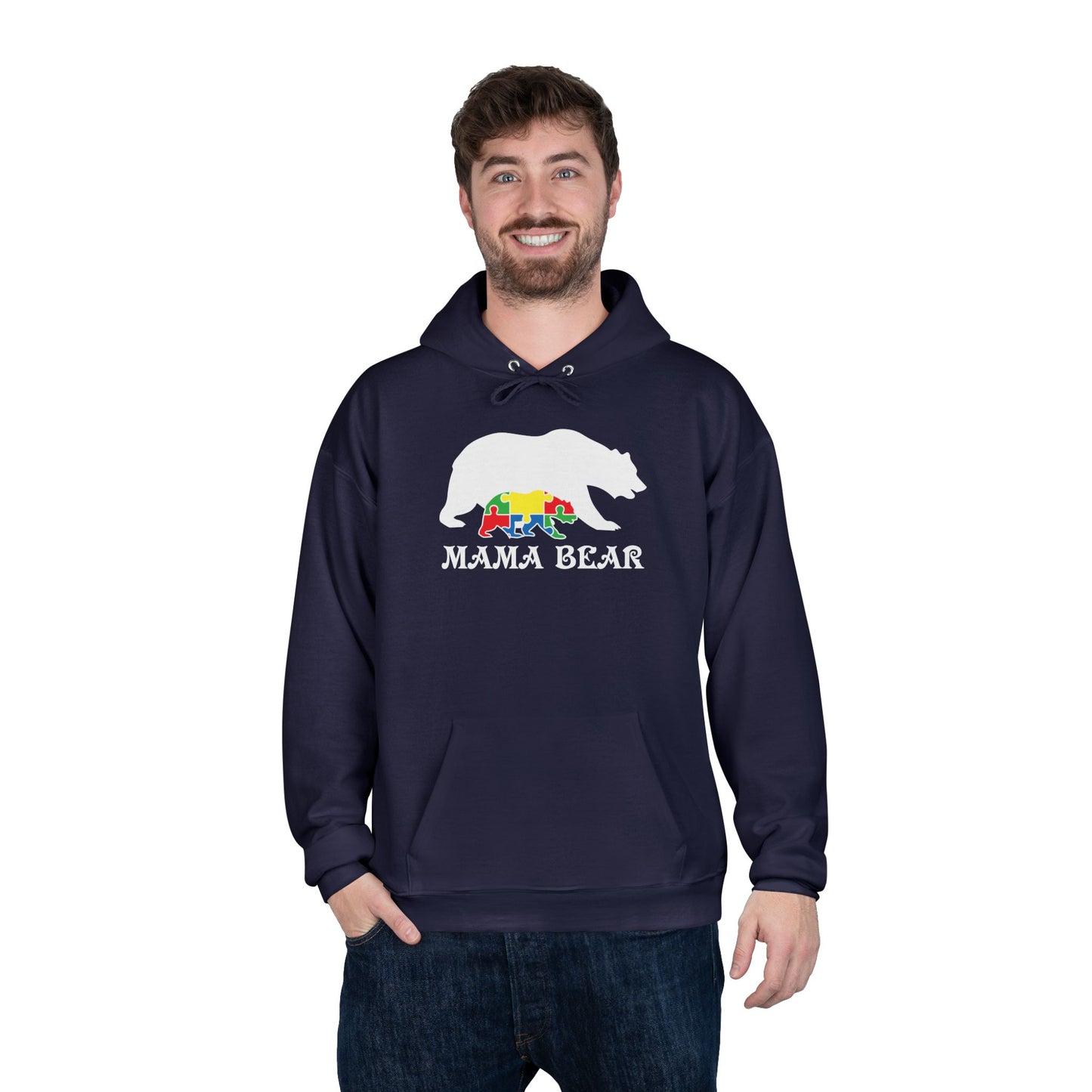 Autism Mama Bear - Pullover Hoodie Sweatshirt