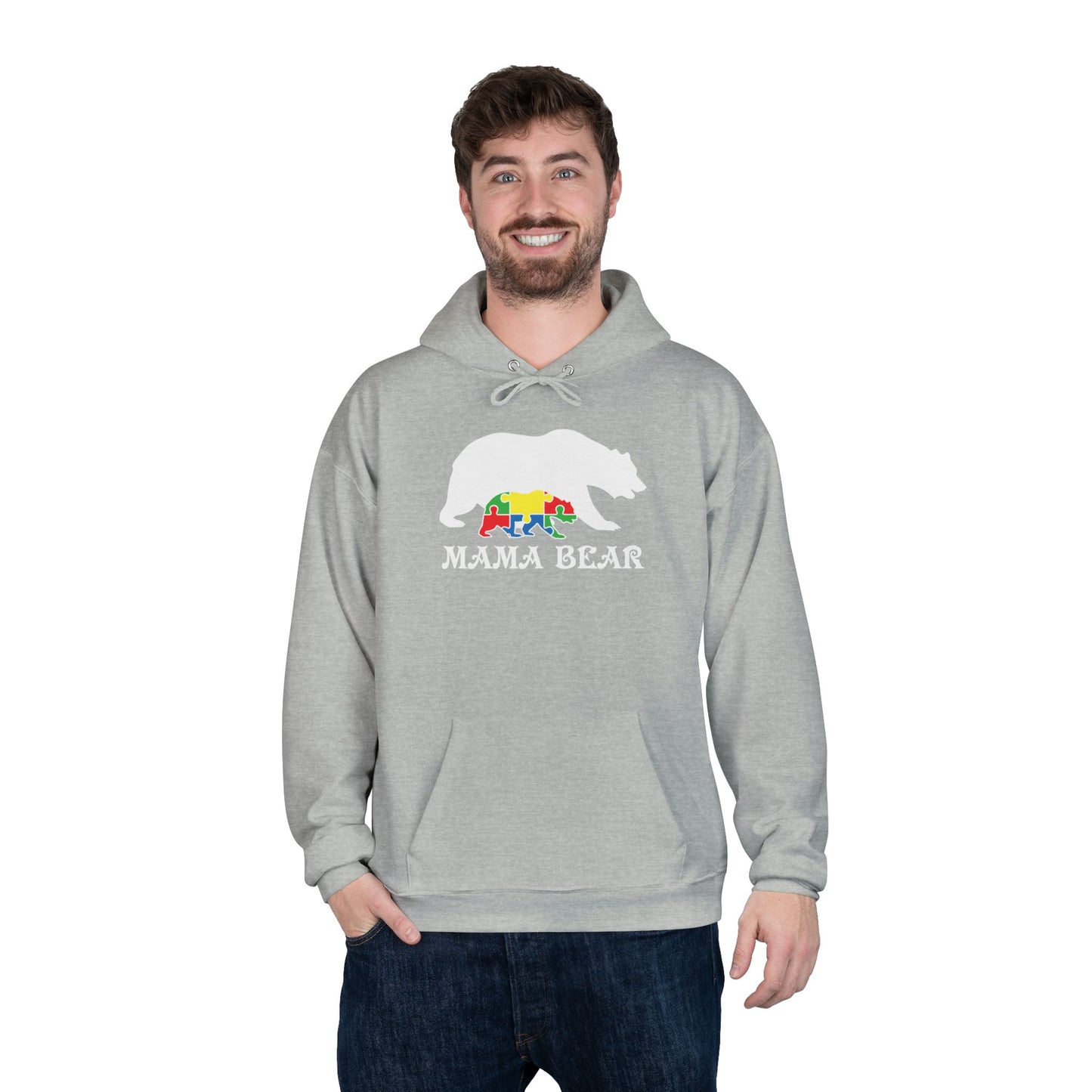 Autism Mama Bear - Pullover Hoodie Sweatshirt