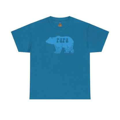 Floral Papa Bear T-Shirt, Daddy Tee, Father's Day Gift, Family Matching Shirt, Dad Birthday Present