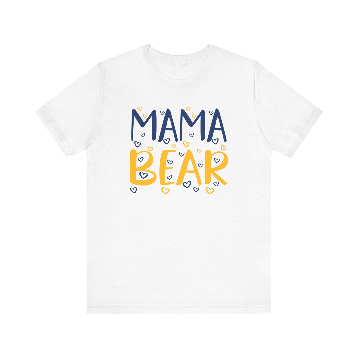 Mama Bear Hearts Bella Canvas Shirt, Unisex Tee, Family Matching Outfit, Mother's Day Gift, Graphic Top