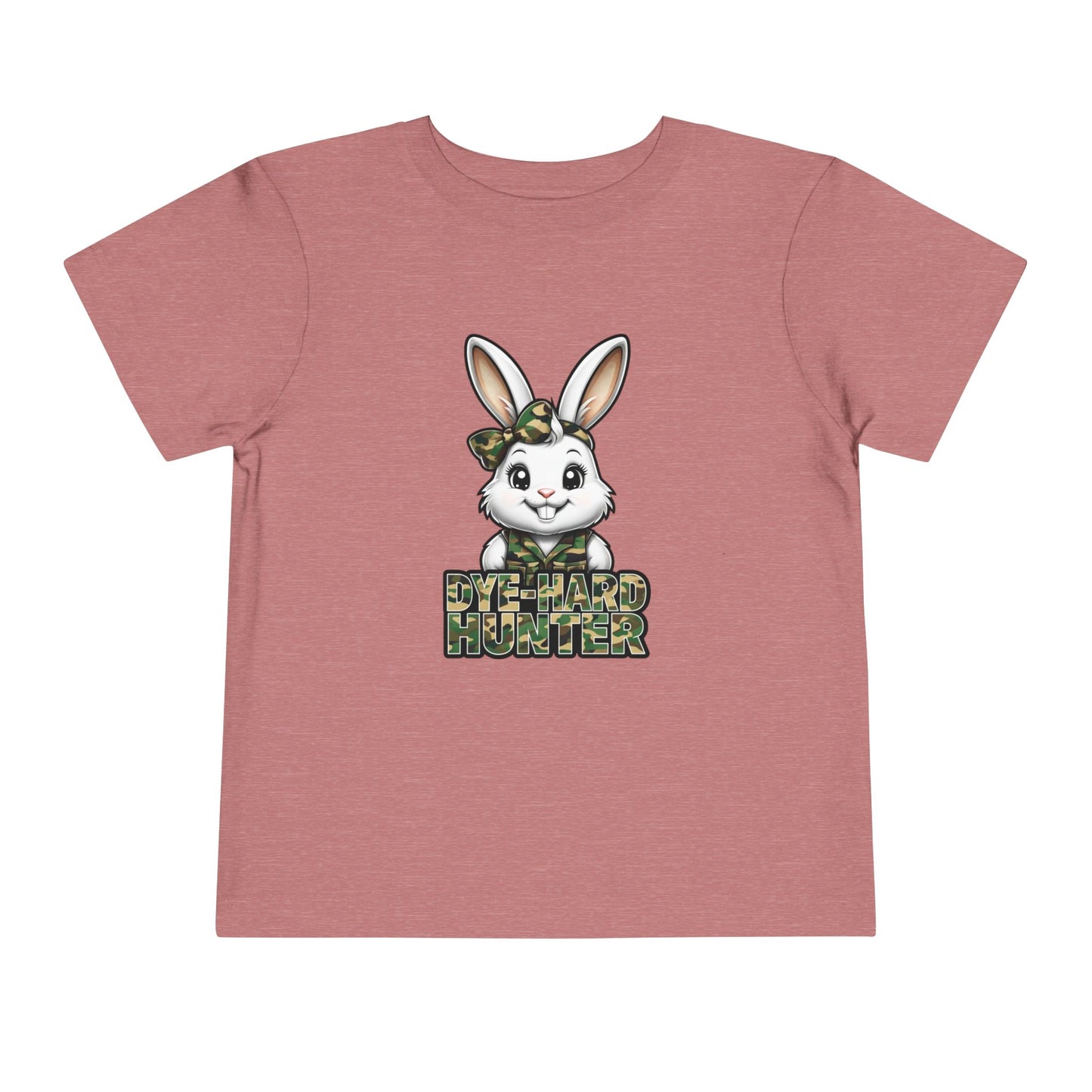 Toddler Camo Bunny Tee - 'Die-Hard Hunter' Short Sleeve Shirt