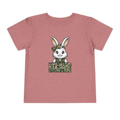 Toddler Camo Bunny Tee - 'Die-Hard Hunter' Short Sleeve Shirt