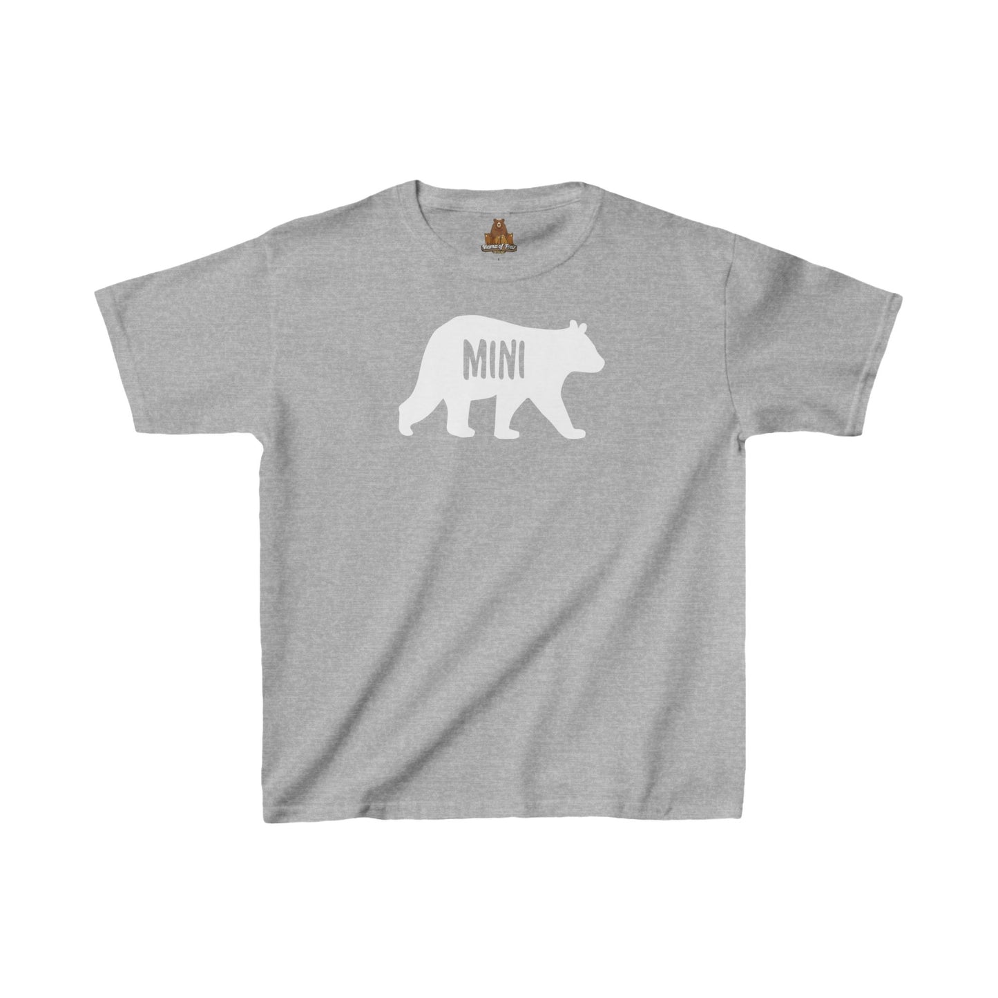 Mini Bear Kids Tshirt, Children's Tee, Cute Animal Shirt, Youth Clothing, Fun Graphic Top for Boys and Girls