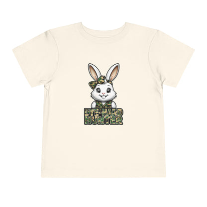 Toddler Camo Bunny Tee - 'Die-Hard Hunter' Short Sleeve Shirt