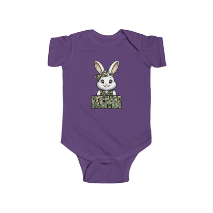 Girl Dye Hard Hunter - Camo Bunny Infant Bodysuit - Perfect for Easter and Baby Showers